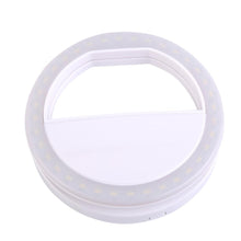 Load image into Gallery viewer, Mobile Phone Light Clip Selfie LED Auto Flash For Cell Phone Smartphone Round Portable Selfie Flashlight Makeup Mirror