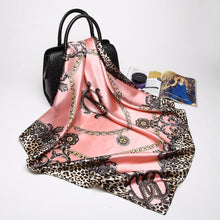Load image into Gallery viewer, Fashion Scarves for Women Shawl Print Silk Satin Hijab Scarf Female Bandana 90*90cm Luxury Brand Square Shawls Scarfs For Ladies