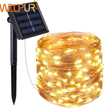 Load image into Gallery viewer, New year Solar Lamp LED Outdoor 10m/5m LED String Lights Fairy Holiday Christmas Party Garlands Solar Garden Waterproof Lights