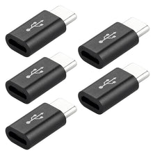 Load image into Gallery viewer, 5/1PCS Mobile Phone Adapter Micro USB To USB C Adapter Microusb Connector for Xiaomi Huawei Samsung Galaxy A7 Adapter USB Type C