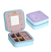Load image into Gallery viewer, Jewelry Box Travel Comestic Jewelry Casket Organizer Makeup Lipstick Storage Box Beauty Container Necklace Birthday Gift
