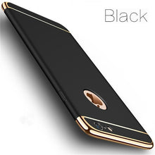 Load image into Gallery viewer, Luxury Gold Hard Case for iPhone 7 6 6s 5 5s SE X Back Cover Xs Max XR 11 Pro Removable 3 in 1 Case for iPhone 8 7 6 6s Plus Bag