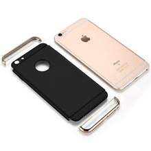 Load image into Gallery viewer, Luxury Gold Hard Case for iPhone 7 6 6s 5 5s SE X Back Cover Xs Max XR 11 Pro Removable 3 in 1 Case for iPhone 8 7 6 6s Plus Bag