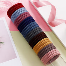 Load image into Gallery viewer, 50/100PCS/Set Women Girls 4CM Colorful Nylon Elastic Hair Bands Ponytail Holder Rubber Bands Scrunchie Headband Hair Accessories