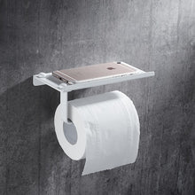 Load image into Gallery viewer, Bathroom Accessories Set,Paper Holder,Towel Bar,towel rack,Towel Hanger,Towel Rail White Brass Square bathroom Hardware set