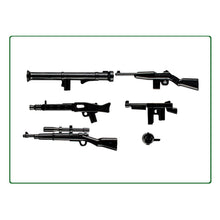 Load image into Gallery viewer, WW2 Military Weapon Building Blocks Pack MOC Army Accessories lots Soldier Figures Gun City Police SWAT Team Dogs Toys For Boys