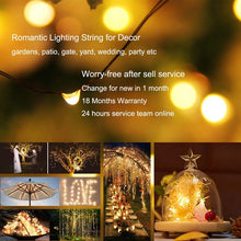 Load image into Gallery viewer, Solar String Light 10m 20m 100LED Silver wire Fairy Tale Indoor Outdoor Waterproof led Light Garden Family Ball Party Christmas