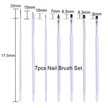 Load image into Gallery viewer, NICOLE DIARY UV Gel Brush Liner Painting Pen Acrylic Drawing Brush for Nails Gradient Rhinestone Handle Nail Art Tool