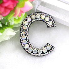 Load image into Gallery viewer, A-Z 1pcs Rhinestone English Alphabet Letter Applique 3D Iron On letters Patch For Clothing Badge Paste For Clothes Bag Shoes