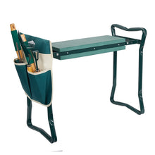 Load image into Gallery viewer, Garden Kneeler and Seat Folding Stainless Steel Garden Stool with Tool Bag EVA Kneeling Pad Gardening Gifts Supply