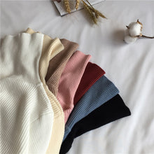 Load image into Gallery viewer, 2020 Autumn Winter Thick Sweater Women Knitted Ribbed Pullover Sweater Long Sleeve Turtleneck Slim Jumper Soft Warm Pull Femme