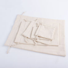 Load image into Gallery viewer, Wholesale Price Natural Resuable Jute Linen Drawstring Pouch Packaging Gift Bag Logo Printed Jewelry Christmas Bag