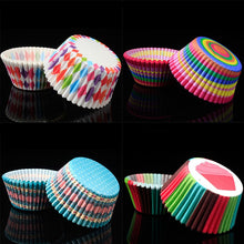 Load image into Gallery viewer, 100Pcs/pack Cake Muffin Cupcake Paper Cups Cake box Cupcake Liner Kitchen Baking Accessories Cake Mold Small Muffin Boxes