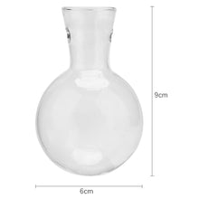 Load image into Gallery viewer, Glass and Wood Vase Planter Terrarium Table Desktop Hydroponics Plant Bonsai Flower Pot Hanging Pots with Wooden Tray Home Decor