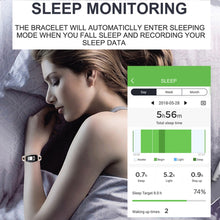 Load image into Gallery viewer, SCOMAS Fashion Women Smart Watch 0.96" OLED Heart Rate Blood Pressure Monitor Pedometer Fitness Tracker Waterproof Smartwatch