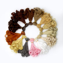 Load image into Gallery viewer, Msiredoll bjd wig Accessories 15*100CM 25*100CM doll hair for 1/3 1/4 1/6 1/12 Gradient Color Natural bjd wig diy Free shipping
