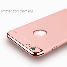 Load image into Gallery viewer, Luxury Gold Hard Case for iPhone 7 6 6s 5 5s SE X Back Cover Xs Max XR 11 Pro Removable 3 in 1 Case for iPhone 8 7 6 6s Plus Bag
