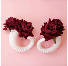 Load image into Gallery viewer, Handmade Sheep horn Headband Hairband Accessory Demon Evil Gothic Lolita Cosplay Halloween Headwear Prop