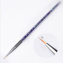 Load image into Gallery viewer, set Nail Art Brush Drawing Painting Carving Pen Design Manicure Tools Acrylic Liner UV Gel Sequins Decoration Tips 7/9/11mm
