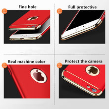 Load image into Gallery viewer, Luxury Gold Hard Case for iPhone 7 6 6s 5 5s SE X Back Cover Xs Max XR 11 Pro Removable 3 in 1 Case for iPhone 8 7 6 6s Plus Bag