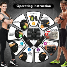 Load image into Gallery viewer, Ems Muscle abs Stimulator Abdominal Hip Trainer electric vibrate massager Weight Loss relaxation Body Slimming Belt Unisex