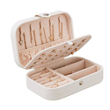 Load image into Gallery viewer, Jewelry Box Travel Comestic Jewelry Casket Organizer Makeup Lipstick Storage Box Beauty Container Necklace Birthday Gift