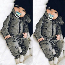Load image into Gallery viewer, 2019 Winter Warm Newborn Baby Boys Hooded Romper Jumpsuit Infant Clothes Outfits Set Cartoon Deer Print Infant Clothing
