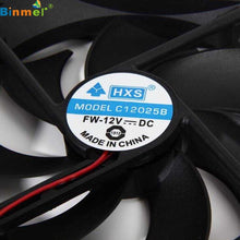 Load image into Gallery viewer, Binmer SimpleStone 2pcs 120mm 120x25mm 12V 4Pin DC Brushless PC Computer Case Cooling Fan 1800PRM June08