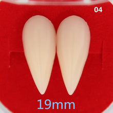 Load image into Gallery viewer, 1 Pair Halloween Vampire Fangs Cosplay Fangs Horrific Vampire Teeth For Knight Cosplay Ghost Devil Fake Fangs Props