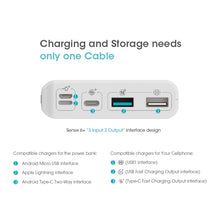 Load image into Gallery viewer, 20000mAh ROMOSS Sense 6+ Power Bank With PD3.0 Two-way Fast Charging External Battery Portable Charge For Phones Tablet
