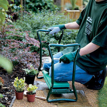 Load image into Gallery viewer, Garden Kneeler and Seat Folding Stainless Steel Garden Stool with Tool Bag EVA Kneeling Pad Gardening Gifts Supply