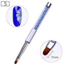 Load image into Gallery viewer, NICOLE DIARY UV Gel Brush Liner Painting Pen Acrylic Drawing Brush for Nails Gradient Rhinestone Handle Nail Art Tool