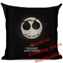 Load image into Gallery viewer, Nightmare Before Christmas Cartoon Skull Jack Printed Cushion Cover Halloween Decorative Sofa Car Throw Pillow Home Decor Pillow