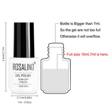 Load image into Gallery viewer, ROSALIND Gel Polish Set UV Vernis Semi Permanent Primer Top Coat 7ML Poly Varnish Gel Nail Art Manicure Gel Lak Polishes Nails