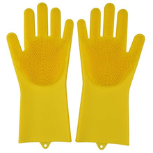 Load image into Gallery viewer, 1 Pair Dishwashing Gloves Silicone Dish Washing Gloves Kitchen Silicone Cleaning Household Tools for Clean Car Pet Brush Glove