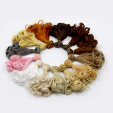 Load image into Gallery viewer, Msiredoll bjd wig Accessories 15*100CM 25*100CM doll hair for 1/3 1/4 1/6 1/12 Gradient Color Natural bjd wig diy Free shipping