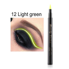 Load image into Gallery viewer, Cat Eye Makeup Waterproof Neon Colorful Liquid Eyeliner Pen Make Up Comestics Long-lasting Black Eye Liner Pencil Makeup Tools