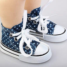 Load image into Gallery viewer, Doll Talk Unisex Shoes 2019 New Style Spotted Doll 7.5cm Canvas Shoes For 1/3 BJD Doll Fashion Mini Shoes For Russian DIY Doll