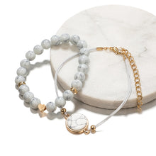Load image into Gallery viewer, 30 Style Marble Turtle Bracelet Set Heart Pearl Moon Star LOVE Crystal Bracelets for Women Tassel Bracelet Jewelry Wholesale