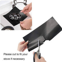 Load image into Gallery viewer, 4PCS/Set Reusable Non-stick Self Adhesive Foil Cleaning Mat For Gas Stove Protectors Cover Sheeting Kitchen Gas Stove Accessorie
