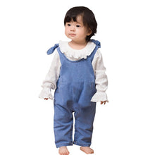 Load image into Gallery viewer, Summer Suspender Pants Children Denim Solid Pattern Sleeveless Pants Overalls Trousers 4M-2Yrs Outfit