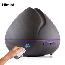 Load image into Gallery viewer, 500ml Remote Control Air Aroma Ultrasonic Humidifier With Color LED Lights Electric Aromatherapy Essential Oil Diffuser for home