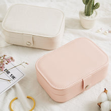 Load image into Gallery viewer, Jewelry Box Travel Comestic Jewelry Casket Organizer Makeup Lipstick Storage Box Beauty Container Necklace Birthday Gift