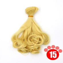 Load image into Gallery viewer, Msiredoll bjd wig Accessories 15*100CM 25*100CM doll hair for 1/3 1/4 1/6 1/12 Gradient Color Natural bjd wig diy Free shipping