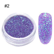 Load image into Gallery viewer, 1Box Sugar Nail Powder Glitter Nail Dust Powder Laser Gradient Nail Pigment Coloful Glitter Nail Art Decoration Accessories