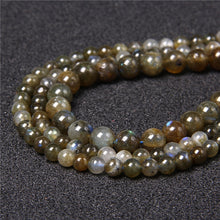 Load image into Gallery viewer, Gray Moonstone Beads Labradorites Beads Natural Stone Beads 4 6 8 10 12mm Beads For Jewlry Making DIY Bracelet Necklace