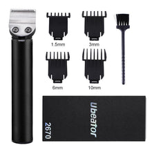 Load image into Gallery viewer, Buddha Barber Trimming Shaving Hair Beard Trimmer Rechargeable Hair Clipper Barbershop Cordless 0mm t-blade Shaver Outliner Men