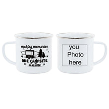 Load image into Gallery viewer, Personalized photo print Enamel MUG Coffee Milk Tea Cup Travel mug Unique Gifts