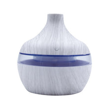 Load image into Gallery viewer, 300ML USB Air Humidifier Electric Aroma Diffuser Mist Wood Grain Oil Aromatherapy Mini Have 7 LED Light For Car Home Office