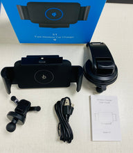 Load image into Gallery viewer, 10W Qi Car Wireless Charger Auto Clampping for Samsung Fold Note 10 S10 IPhone X XR XS Max 11 Pro Max Huawei Mate X Phone Holder